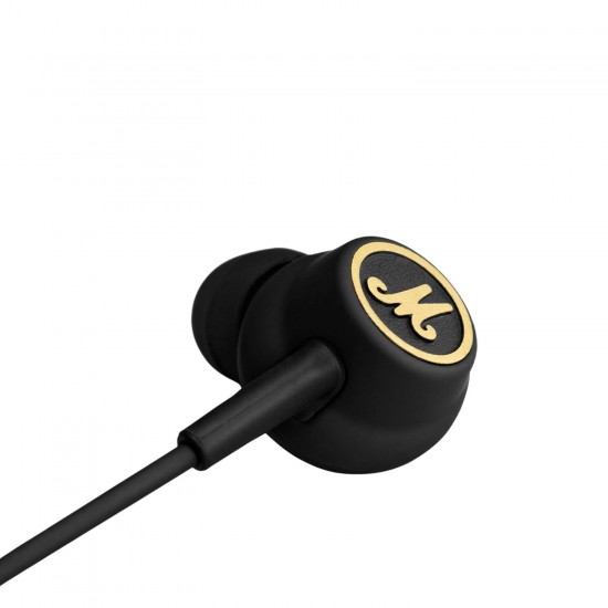 Marshall 4090940 Mode EQ Wired in Ear Headphone with Mic (Black/Brass) Marshall 4090940 Mode EQ Wired in Ear Headphone with Mic (Black/Brass)