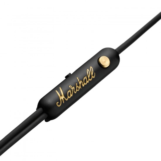 Marshall 4090940 Mode EQ Wired in Ear Headphone with Mic (Black/Brass) Marshall 4090940 Mode EQ Wired in Ear Headphone with Mic (Black/Brass)