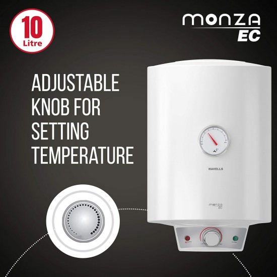 Havells Monza EC 25 L Storage Water Heater, Metallic Body, 2000 W, With Free Flexi Pipe and Free Installation Havells Monza EC 25 L Storage Water Heater, Metallic Body, 2000 W, With Free Flexi Pipe and Free Installation