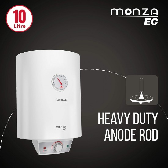 Havells Monza EC 25 L Storage Water Heater, Metallic Body, 2000 W, With Free Flexi Pipe and Free Installation Havells Monza EC 25 L Storage Water Heater, Metallic Body, 2000 W, With Free Flexi Pipe and Free Installation