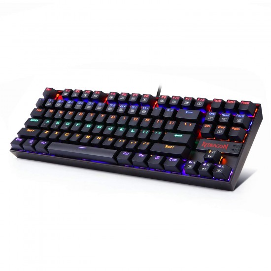 Redragon Kumara K552 Rainbow LED Backlit TKL Ten Key-Less Mechanical Wired Gaming Keyboard Without Numlock Keys (Black)Redragon Kumara K552 Rainbow LED Backlit TKL Ten Key-Less Mechanical Wired Gaming Keyboard Without Numlock Keys (Black) Redragon Kumara K552 Rainbow LED Backlit TKL Ten Key-Less Mechanical Wired Gaming Keyboard Without Numlock Keys (Black)Redragon Kumara K552 Rainbow LED Backlit TKL Ten Key-Less Mechanical Wired Gaming Keyboard Without Numlock Keys (Black)