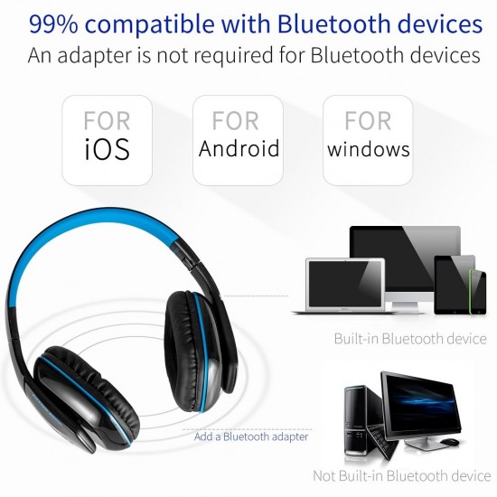 Kotion Each B3506 Over the Ear Foldable Wireess Bluetooth Headphones 