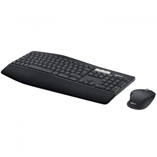 Logitech MK850 Multi-Device Wireless Keyboard and Mouse Set, 2.4GHz Wireless & Bluetooth, Curved Keyframe , 12 Programmable Keys, 3-Year Battery Life, PC/Mac Logitech MK850 Multi-Device Wireless Keyboard and Mouse Set, 2.4GHz Wireless & Bluetooth, Curved Keyframe , 12 Programmable Keys, 3-Year Battery Life, PC/Mac