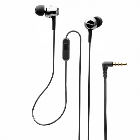 Sony MDR-EX255AP in-Ear Wired Headphones with Mic (Black) Sony MDR-EX255AP in-Ear Wired Headphones with Mic (Black)