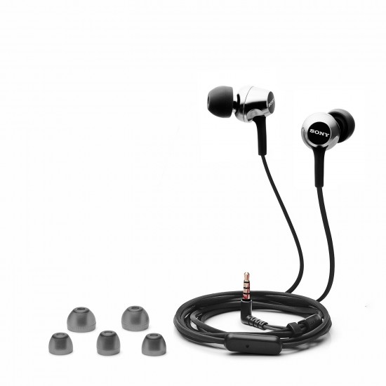 Sony MDR-EX255AP in-Ear Wired Headphones with Mic (Black) Sony MDR-EX255AP in-Ear Wired Headphones with Mic (Black)