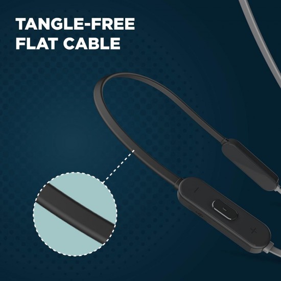 JBL T205BT by Harman Wireless Bluetooth in Ear Neckband Headphones with Mic (Black)