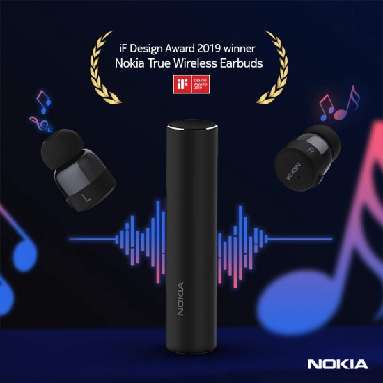 Nokia Bh-705 Bluetooth Truly Wireless in Ear Earbuds with Mic, Black Nokia Bh-705 Bluetooth Truly Wireless in Ear Earbuds with Mic, Black