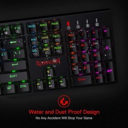 Redragon SU-RARA K582 RGB LED Backlit Mechanical Gaming Wired Keyboard with 104 Keys, Black Redragon SU-RARA K582 RGB LED Backlit Mechanical Gaming Wired Keyboard with 104 Keys, Black