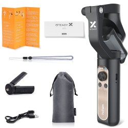 Hohem iSteady X - 3-Axis 259g Lightweight Smartphone Gimbal Foldable Handheld Pocket Stabilizer Youtuber Vlogger Live Video for iPhone 11 Pro Max X XS, Android Hohem iSteady X - 3-Axis 259g Lightweight Smartphone Gimbal Foldable Handheld Pocket Stabilizer Youtuber Vlogger Live Video for iPhone 11 Pro Max X XS, Android