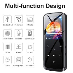 RUIZU D50 8GB MP3 Player, Bluetooth 5.0, HiFi Lossless Sound Portable Music Player RUIZU D50 8GB MP3 Player, Bluetooth 5.0, HiFi Lossless Sound Portable Music Player