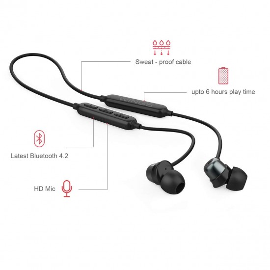 Wings Ultimo Bluetooth Wireless Earphones with Extra Bass Wings Ultimo Bluetooth Wireless Earphones with Extra Bass