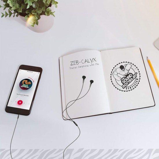 Zebronics Zeb-Calyx Wired in Ear Earphones with Mic (Black) Zebronics Zeb-Calyx Wired in Ear Earphones with Mic (Black)