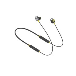 Infinity - JBL Glide 120, in Ear Wireless Earphones with Mic, Deep Bass - (Black & Yellow)