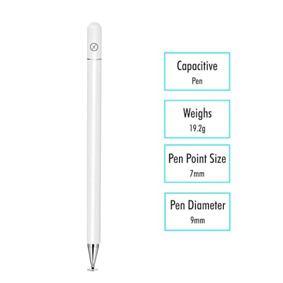 Xmate Stylus Pen for Touchscreen Devices, Fine Point, Capacitive Pen (White) Xmate Stylus Pen for Touchscreen Devices, Fine Point, Capacitive Pen (White)