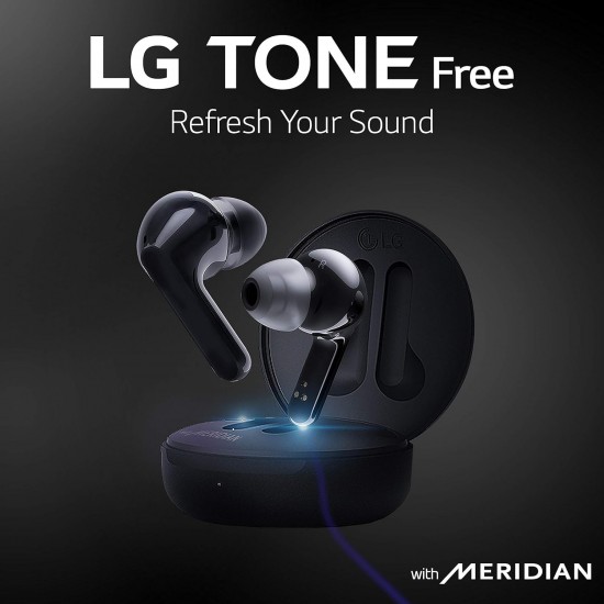 LG TONE Free HBS-FN6 Truly Wireless Bluetooth In Ear Earbuds with Mic (Black)