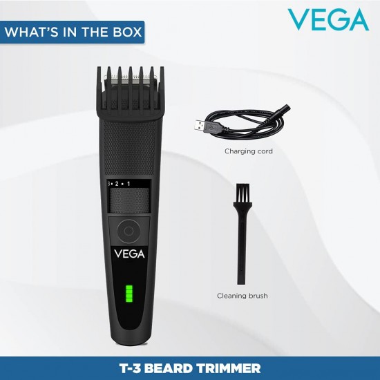 Vega Men T3 Beard Trimmer For Men With Quick Charge Vega Men T3 Beard Trimmer For Men With Quick Charge