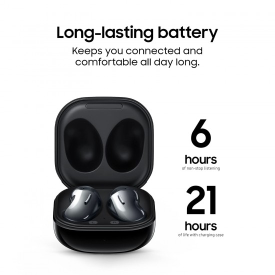 Samsung Galaxy Buds Live Bluetooth Truly Wireless in Ear Earbuds with Mic, Upto 21 Hours Playtime, Mystic Black Samsung Galaxy Buds Live Bluetooth Truly Wireless in Ear Earbuds with Mic, Upto 21 Hours Playtime, Mystic Black