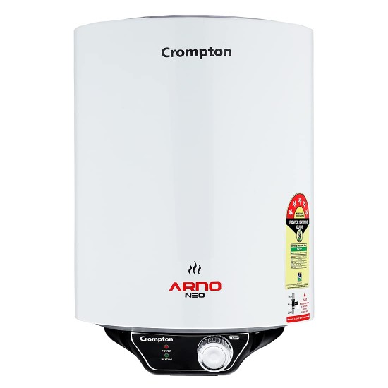 Crompton Arno Neo 25-L 5 Star Rated Storage Water Heater (Geyser) with Advanced 3 Level Safety (White) National Energy Conservation Award Winner 2023 Crompton Arno Neo 25-L 5 Star Rated Storage Water Heater (Geyser) with Advanced 3 Level Safety (White) National Energy Conservation Award Winner 2023