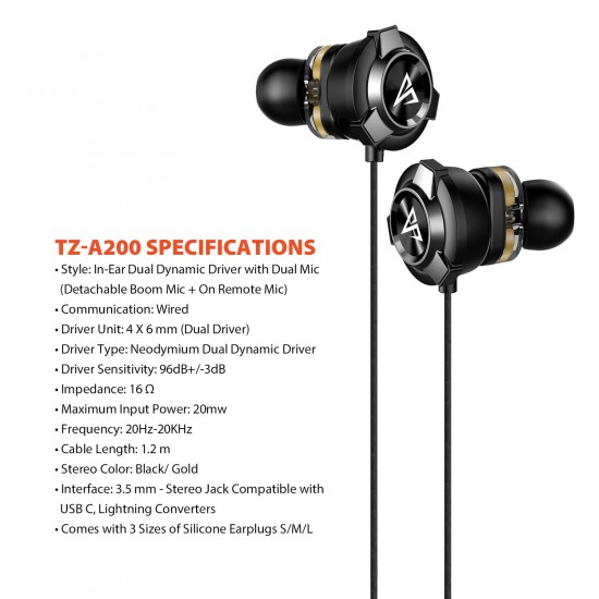 AirSound A200 Pro Dual Driver Gaming Earphone with Dual Mic & 3D Stereo Sound for Android, Tablets, PC, Laptop AirSound A200 Pro Dual Driver Gaming Earphone with Dual Mic & 3D Stereo Sound for Android, Tablets, PC, Laptop