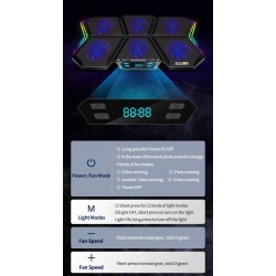 Cosmic Byte Meteoroid RGB Laptop Cooling Pad with 6 Fan upto 17 inch laptops (Black/Blue) Cosmic Byte Meteoroid RGB Laptop Cooling Pad with 6 Fan upto 17 inch laptops (Black/Blue)