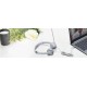 Lenovo 100 Wired On Ear Headphones with Mic (Cloud Grey) Lenovo 100 Wired On Ear Headphones with Mic (Cloud Grey)