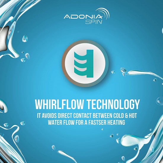 Havells Adonia Spin 10-Litre Vertical Storage Water Heater (Geyser) White Blue 5 Star Havells Adonia Spin 10-Litre Vertical Storage Water Heater (Geyser) White Blue 5 Star