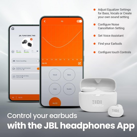 JBL Tune 130NC in Ear Wireless TWS Earbuds with Mic JBL Tune 130NC in Ear Wireless TWS Earbuds with Mic