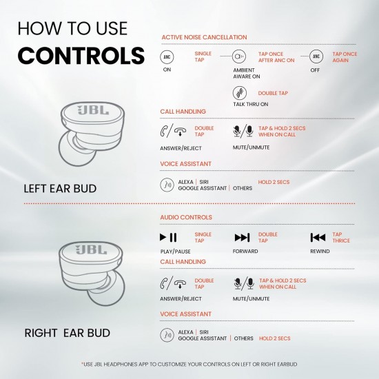 JBL Tune 130NC in Ear Wireless TWS Earbuds with Mic JBL Tune 130NC in Ear Wireless TWS Earbuds with Mic