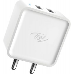 Itel ICI-42-C 100V Dual Output 2 Pin Wall Charger for Cellular Phones (White) Itel ICI-42-C 100V Dual Output 2 Pin Wall Charger for Cellular Phones (White)