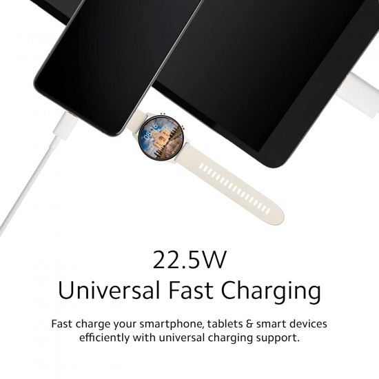 Mi Xiaomi 22.5W Fast USB Type C Charger Combo|Compatible for Mobile,Power Banks|Fast Charging|(Adapter + USB to Type C Cable)|White Mi Xiaomi 22.5W Fast USB Type C Charger Combo|Compatible for Mobile,Power Banks|Fast Charging|(Adapter + USB to Type C Cable)|White
