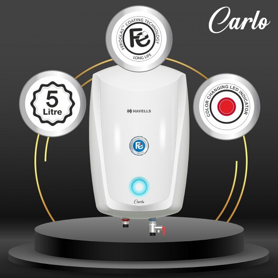 Havells Carlo 5 Litre Instant Water Heater, 3000 watt