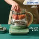 Brayden Aquo 11 Smart Electric Glass Kettle | 20 Preset menus | Milk, Tea Infuser, Soup & Multipurpose | Auto Shut Off | Boil Dry Protection | Borosilicate Glass Body (800W, 1.7 Ltr, Olive Green) Brayden Aquo 11 Smart Electric Glass Kettle | 20 Preset menus | Milk, Tea Infuser, Soup & Multipurpose | Auto Shut Off | Boil Dry Protection | Borosilicate Glass Body (800W, 1.7 Ltr, Olive Green)