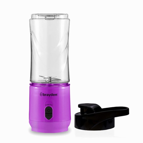 Brayden Fito Atom, Portable Smoothie Blender with 2000 mAh Rechargeable Battery and 3.7V Motor with 400ml Tritan Jar (Purple) Brayden Fito Atom, Portable Smoothie Blender with 2000 mAh Rechargeable Battery and 3.7V Motor with 400ml Tritan Jar (Purple)