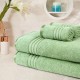 Cuddle Cotton Requisite 4 Pc Towel Set | 2 Bath Towels (70 x 147 cm) & 2 Hand Towels (40 x 60 cm), 400 GSM | 100% Pure Cotton| Emerald green