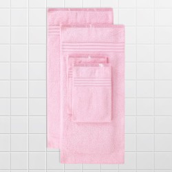 Cuddle Cotton Requisite 4 Pc Towel Set | 2 Bath Towels (70 x 147 cm) & 2 Hand Towels (40 x 60 cm), 400 GSM | 100% Pure Cotton| Blush Pink
