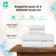Cuddle Cotton Requisite 4 Pc Towel Set | 2 Bath Towels (70 x 147 cm) & 2 Hand Towels (40 x 60 cm), 400 GSM | 100% Pure Cotton| Opal White