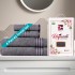 Cuddle Cotton Requisite 4 Pc Towel Set | 2 Bath Towels (70 x 147 cm) & 2 Hand Towels (40 x 60 cm), 400 GSM | 100% Pure Cotton| Sleek grey