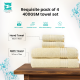 Cuddle Cotton Requisite 4 Pc Towel Set | 2 Bath Towels (70 x 147 cm) & 2 Hand Towels (40 x 60 cm), 400 GSM | 100% Pure Cotton| Sunshine Yellow 
