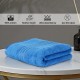 Cuddle Cotton Requisite 100% Cotton Bath Towel, 400 GSM, 70 cm x 147 cm, Azure Blue