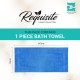 Cuddle Cotton Requisite 100% Cotton Bath Towel, 400 GSM, 70 cm x 147 cm, Azure Blue
