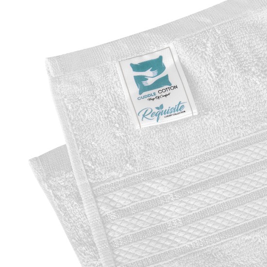 Cuddle Cotton Requisite 100% Cotton Bath Towel, 400 GSM, 70 cm x 147 cm, Opal White