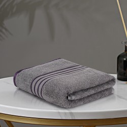 Cuddle Cotton Requisite 100% Cotton Bath Towel, 400 GSM, 70 cm x 147 cm, Sleek Grey