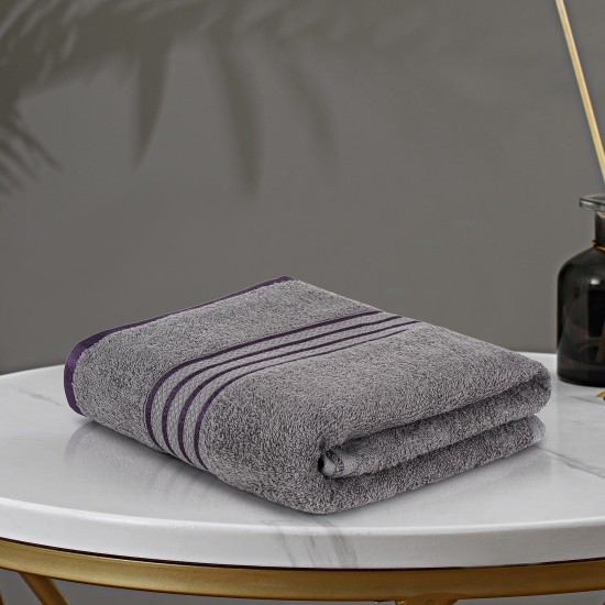 Cuddle Cotton Requisite 100% Cotton Bath Towel, 400 GSM, 70 cm x 147 cm, Sleek Grey Cuddle Cotton Requisite 100% Cotton Bath Towel, 400 GSM, 70 cm x 147 cm, Sleek Grey