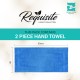 Cuddle Cotton Requisite Hand Towel Set of 2, 40 cm x 60 cm, 400 GSM, Azure Blue 100% Cotton