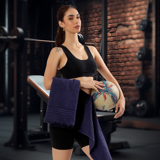 Cuddle Cotton Requisite Hand Towel Set of 2, 40 cm x 60 cm, 400 GSM, Sapphire Blue 100% Cotton Cuddle Cotton Requisite Hand Towel Set of 2, 40 cm x 60 cm, 400 GSM, Sapphire Blue 100% Cotton