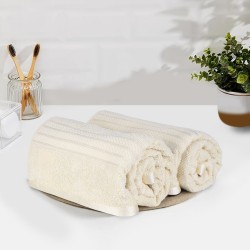Cuddle Cotton Requisite Hand Towel Set of 2, 40 cm x 60 cm, 400 GSM, Sunshine Yellow 100% Cotton