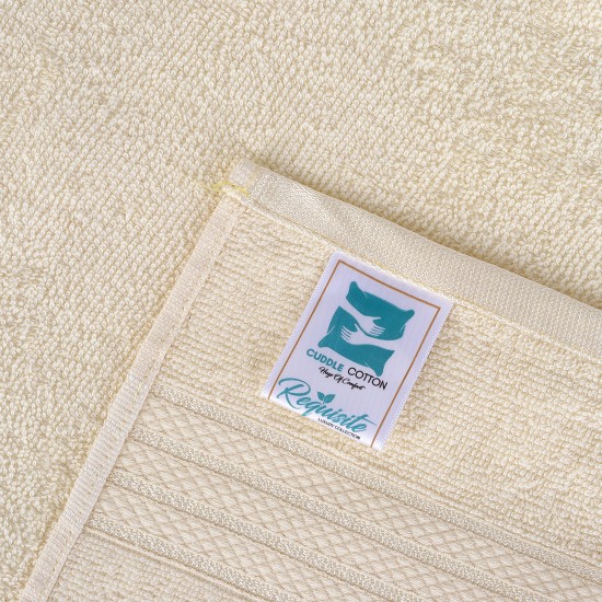 Cuddle Cotton Requisite Hand Towel Set of 2, 40 cm x 60 cm, 400 GSM, Sunshine Yellow 100% Cotton