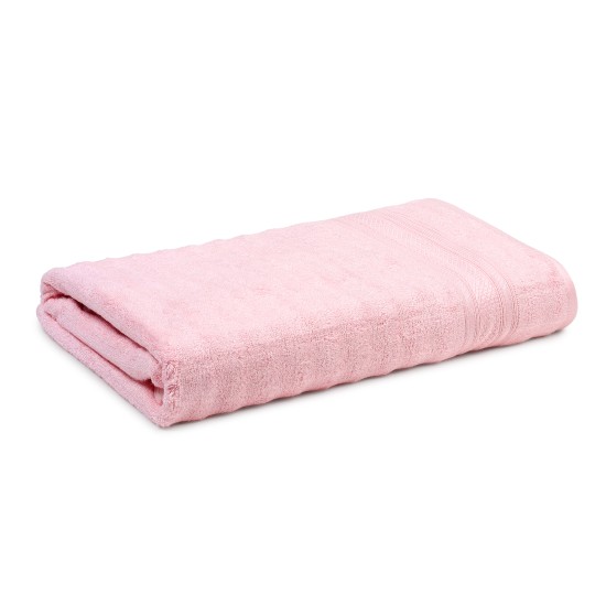 Cuddle Cotton Elite Bath Towel, 75 x 150 cm, 580 GSM, Wave Design, Blossom Pink