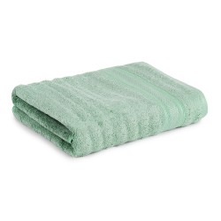 Cuddle Cotton Elite Bath Towel, 75 x 150 cm, Wave Design, Saga Green
