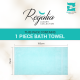 Cuddle Cotton Regalia Zero Twist Bath Towel, 600 GSM, 75 cm x 150 cm, Arctic Blue